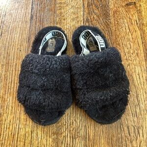 UGG Black Kids Slippers